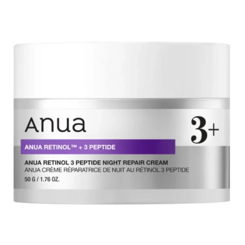 anua-retinol-3-peptide-night-repair-cream-50g-main-1.webp Retinol 3 Peptide Night Repair Cream 50g - Image 1