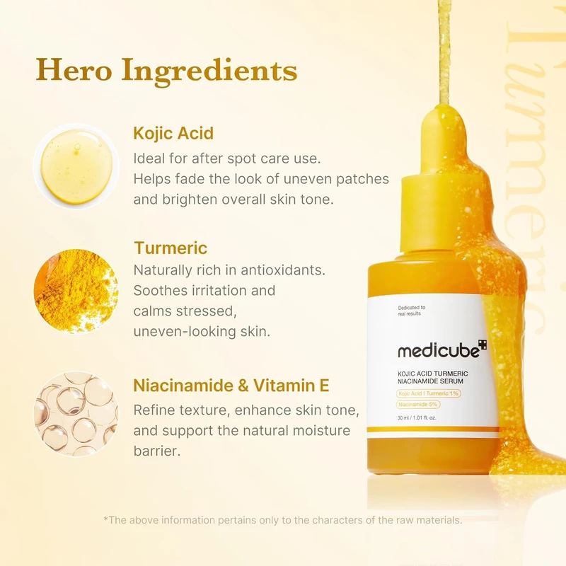Second gallery image for Kojic Acid Tumeric Niacinamide Serum 30ml
